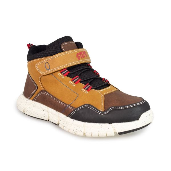 Botines Niño Marca Steps Color Cafe