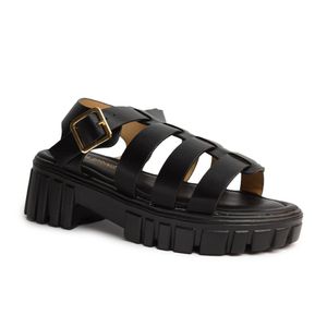 SANDALIAS MUJER VIA SPRING BLACK 4001