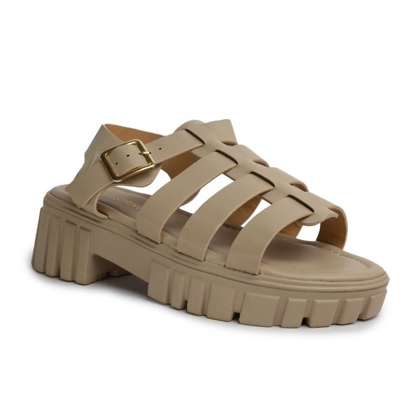Sandalias Mujer Via Spring Beige 9030
