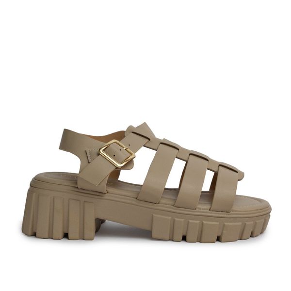 Sandalias Mujer Via Spring Beige 9030