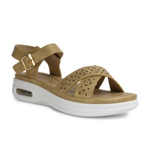 SANDALIAS MUJER VIA SPRING CAMEL