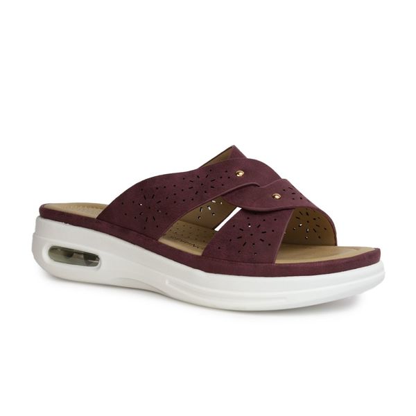 Sandalias Mujer Via Spring Burgundy
