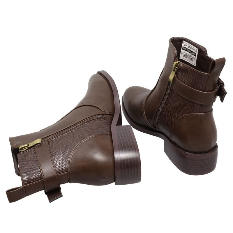 Botines-Mujer-Via-Spring-Brown-Talla-38-5