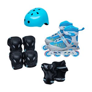 PATINES GOLTY SPEED NEON-KIT AZUL 31-34