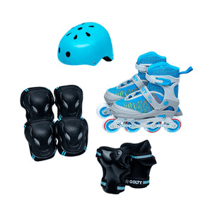 PATINES GOLTY SPEED NEON-KIT AZUL 39-42