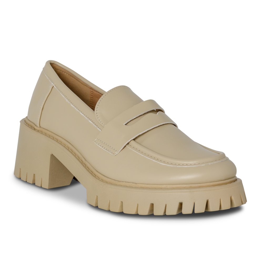 MOCASINES MUJER MARCA VIA SPRING BEIGE