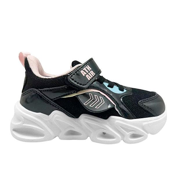 Tenis Niña Marca Athletic Air Negro Rosa
