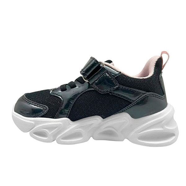 Tenis Niña Marca Athletic Air Negro Rosa