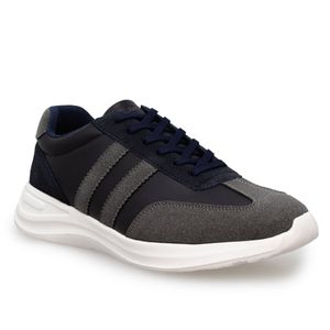 Tenis Casual Marca Breaker Azul Y Gris