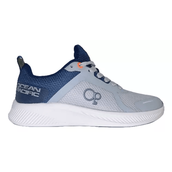 Tenis Hombre Marca Op Color Gris Azul