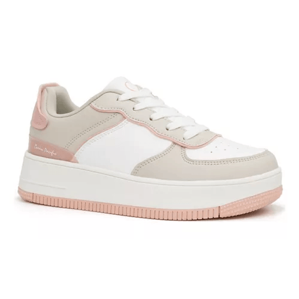 Tenis Mujer Marca Op Blanco Y Rosa