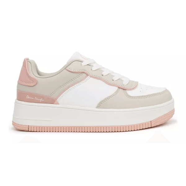 Tenis Mujer Marca Op Blanco Y Rosa