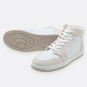 TENIS BOTA NIÑO OFFCORSS BLANCO Y BEIGE