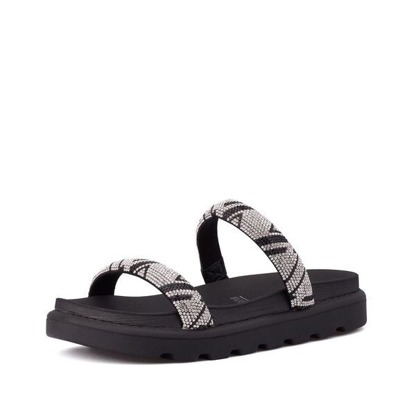 Sandalias Mujer Marca Vizzano Negro Cristal