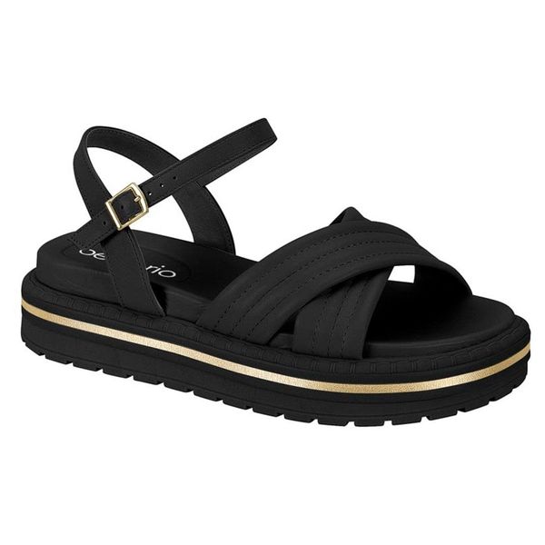 Sandalias Mujer Marca Beira Rio Color Negro