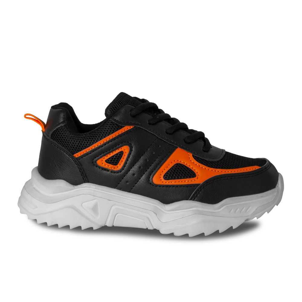 TENIS DEPORTIVOS NINO MARCA STEPS COLOR NEGRO Springstep