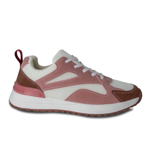 Tenis Deportivo Niña Marca Steps Blanco Rosado
