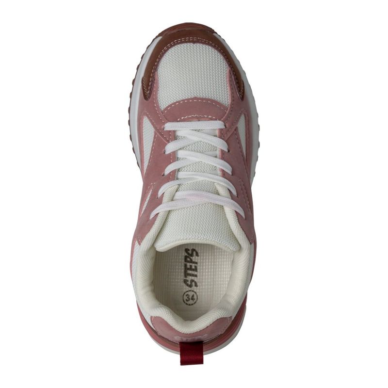 Tenis-Deportivo-NiÑa-Marca-Steps-Blanco-Rosado-Talla-31-4