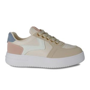 TENIS DEPORTIVO NIÑA MARCA STEPS COLOR BEIGE