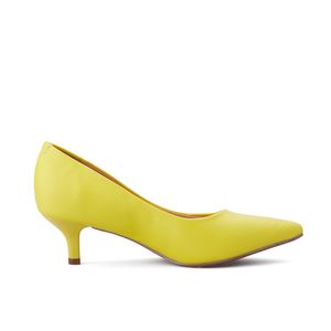 TACONES MUJER MARCA VIZZANO COLOR AMARILLO