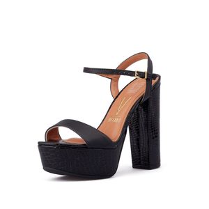 TACONES ABIERTOS MARCA VIZZANO COLOR NEGRO
