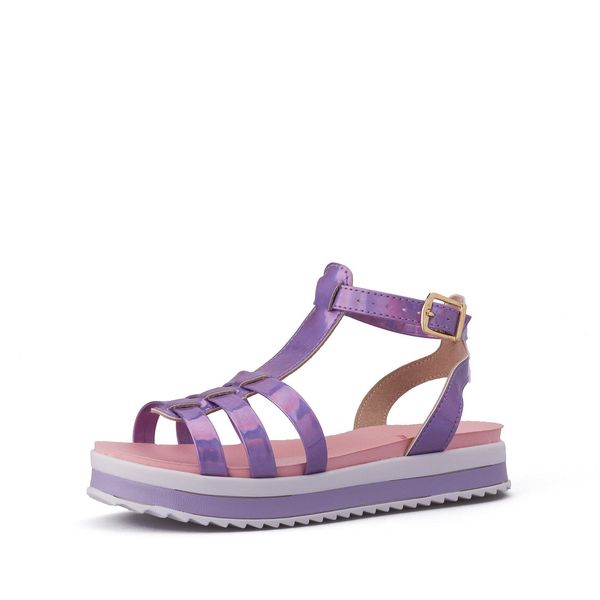 Sandalias Niña Marca Molekinha Color Lila Morado
