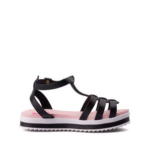 SANDALIAS NIÑA MARCA MOLEKINHA NEGRO ROSADO