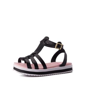 SANDALIAS NIÑA MARCA MOLEKINHA NEGRO ROSADO