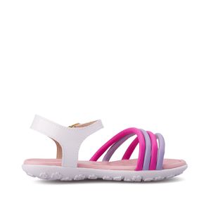 SANDALIAS NIÑA MARCA MOLEKINHA COLOR BLANCO ROSADO