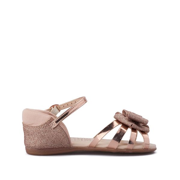 SANDALIAS NIÑA MARCA MOLEKINHA ORO ROSADO