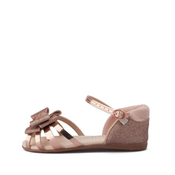 SANDALIAS NIÑA MARCA MOLEKINHA ORO ROSADO