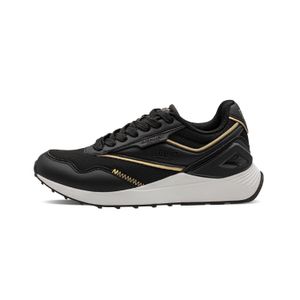 TENIS MUJER MARCA EVERLAST COLOR NEGRO Y DORADO