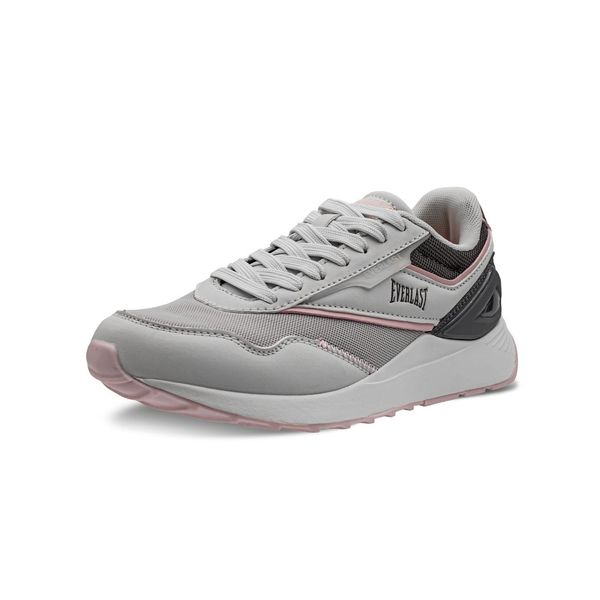 Tenis Mujer Marca Everlast Color Gris Y Rosado