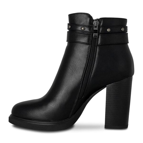 Botines Mujer Marca Via Spring Color Negro