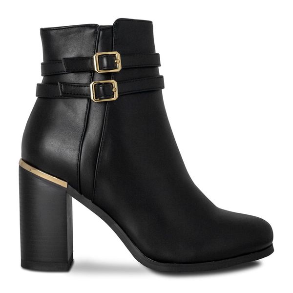 Botines Mujer Marca Via Spring Color Negro