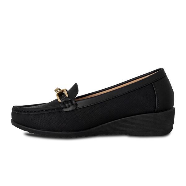 Mocasines Mujer Marca Via Spring Color Negro