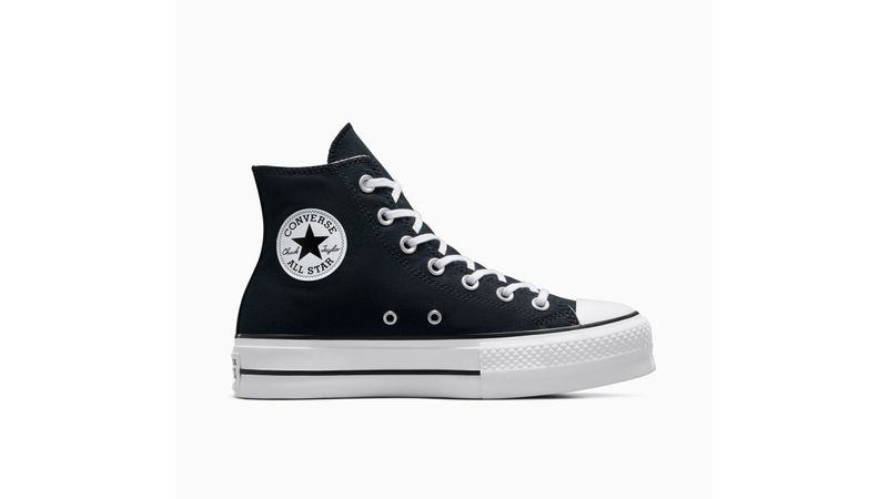 BOTAS CONVERSE MUJER CHUCK TAYLOR ALL STAR LIFT NEGRO Springstep