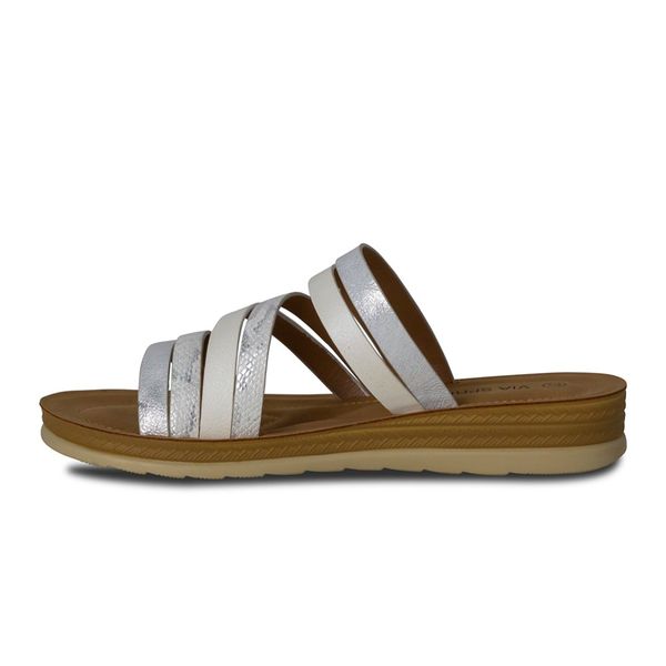Sandalias Mujer Via Spring Color Cafe/Plateado