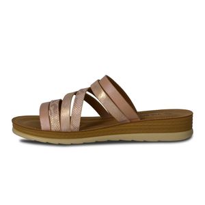 SANDALIAS MUJER VIA SPRING ORO ROSA
