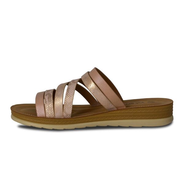 Sandalias Mujer Via Spring Oro Rosa