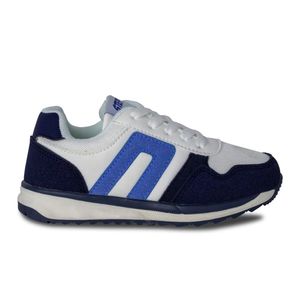 TENIS DEPORTIVOS NIÑO MARCA STEPS COLOR BLANCO/AZUL