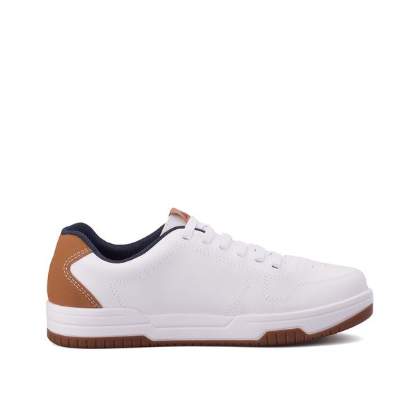 Zapatos Casual Deportivo Hombre Br Sport Color Blanco/Caramelo