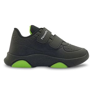 TENIS INFANTIL NIÑO COLOR NEGRO/VERDE