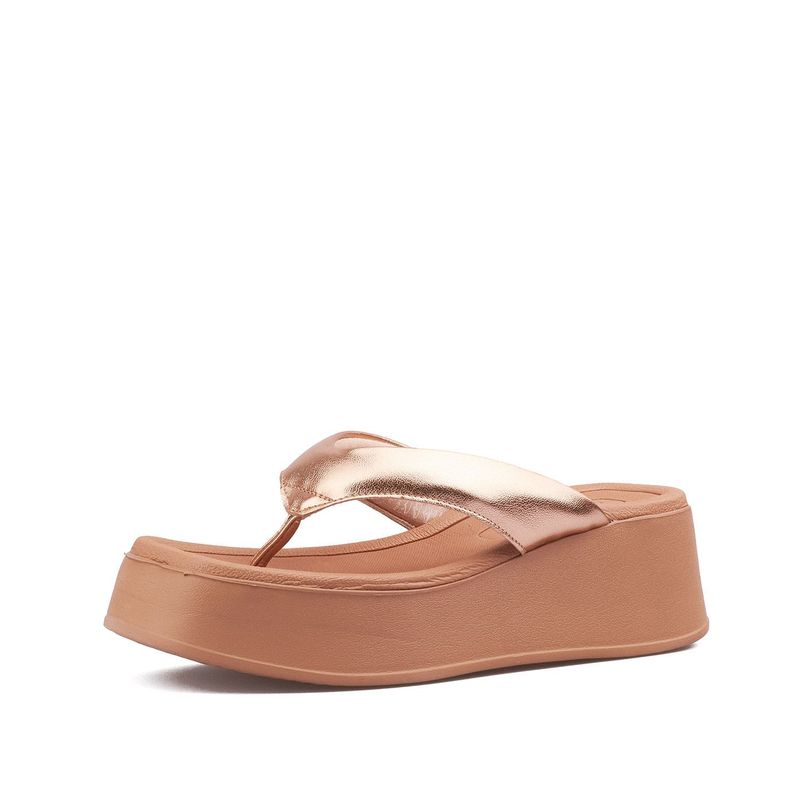 Sandalias-Mujer-Color-Oro-Rosa-Marca-Beira-Rio--Talla-37-2