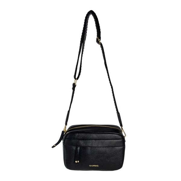 Bolso Negro Mujer Marca Via Spring