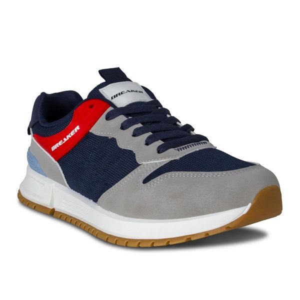 Tenis Hombre Marca Breaker Gris/Azul