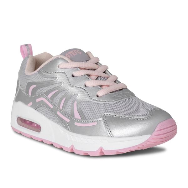 Tenis Niña Color Gris/Rosa Marca Steps