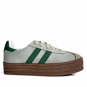 TENIS CASUAL MUJER MARCA OPPOSITE COLOR TAUPE