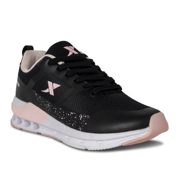 Tenis Running Mujer Marca Xtep Negro/Rosa