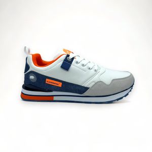 TENIS DEPORTIVOS HOMBRE  BLACK MOUNTAIN BLANCO/NARANJA